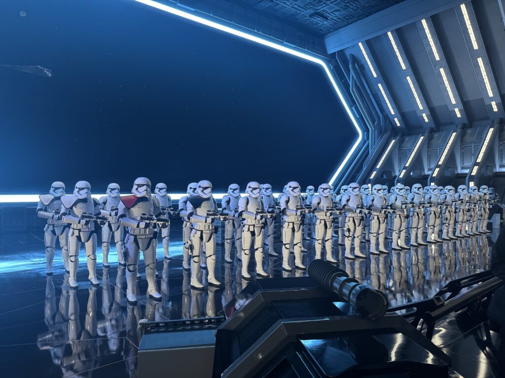 Storm Troopers in Rise of The Resistence Ride at Disney's Hollywood Studios
